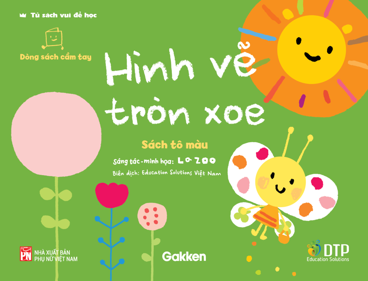 Hình Vẽ Tròn Xoe - Tủ sách vui để học - Sách tô màu - Dòng sách cầm tay