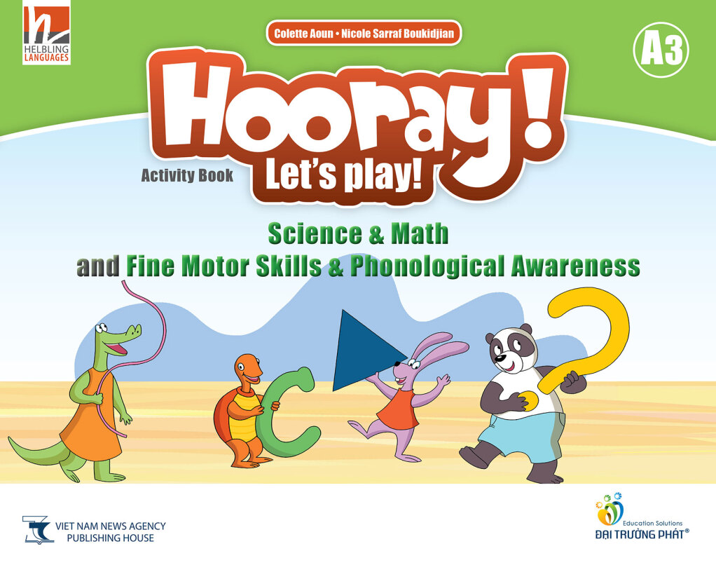 Hooray Let's Play A3 Science & Math and Fine Motor Skills-Phonological Awareness Activity Book