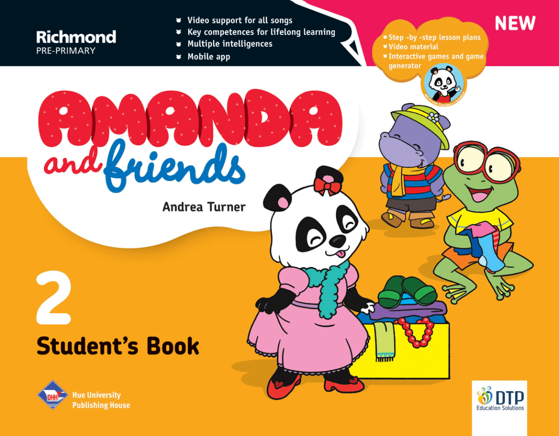 New Amanda & Friends Student's Book Level 2 with Sticker & Pop out