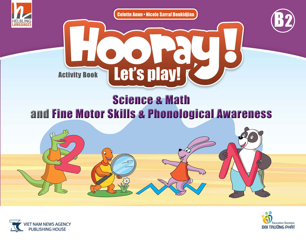 Hooray Let's Play B2 Science & Math and Fine Motor Skills-Phonological Awareness Activity Book