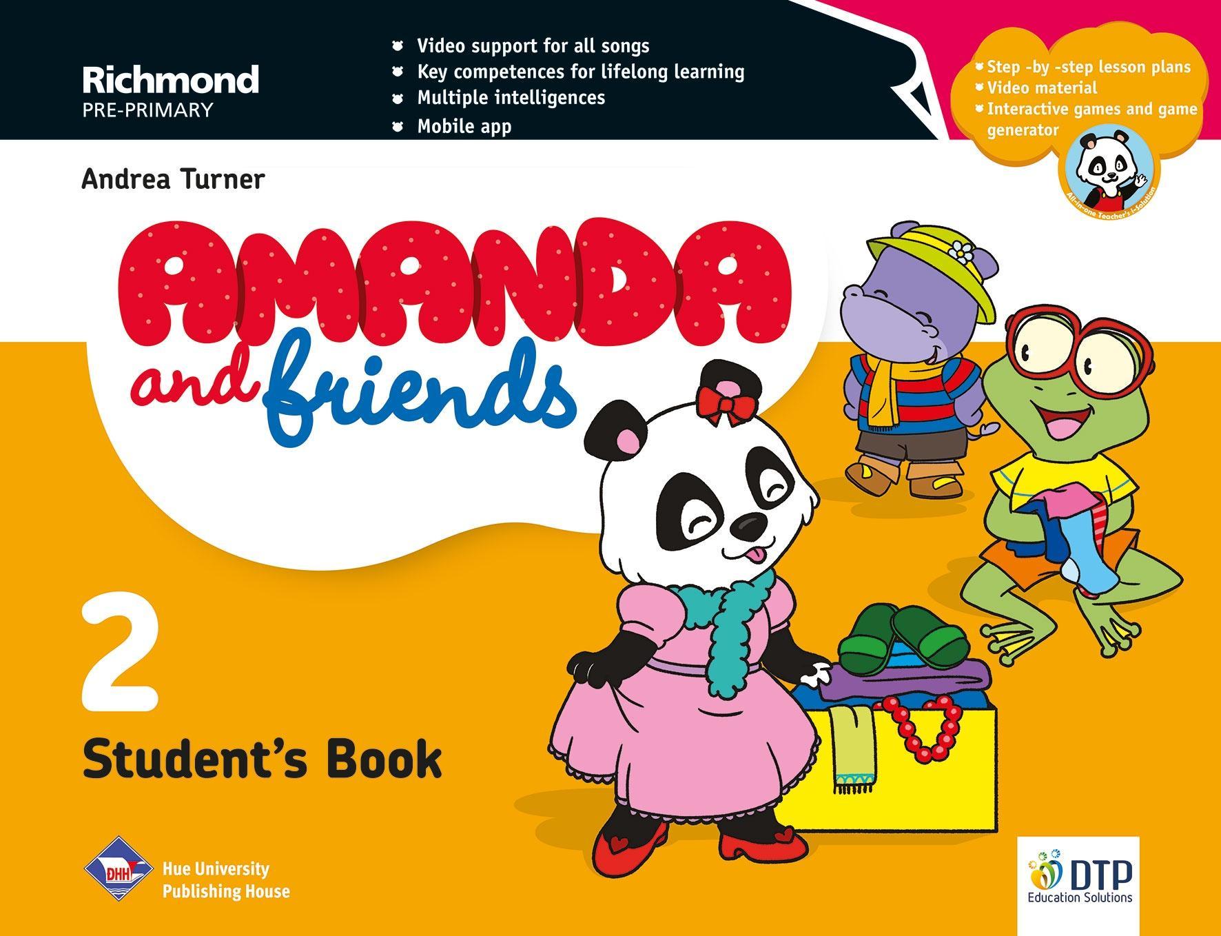 Amanda & Friends Student's Book Level 2 with Sticker & Pop out