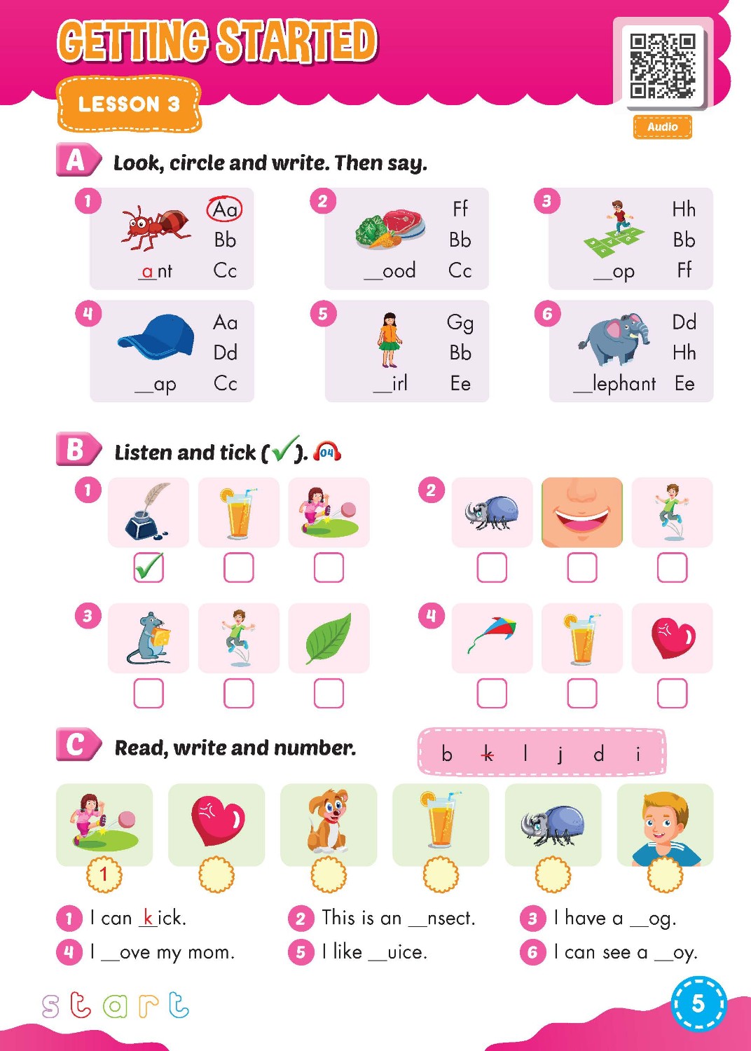 Bài tập bổ trợ Tiếng Anh i-Learn Smart Start